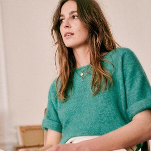 Sezane Paco Jumper XS (Emerald Green)